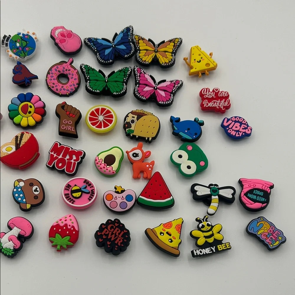 Colorful Assorted Shoe Charms Set